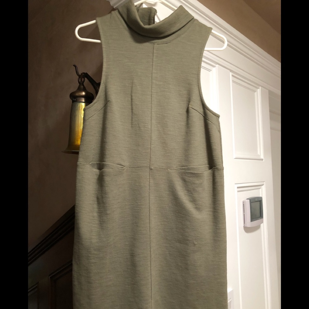 Free people sage green sleeveless dress XS